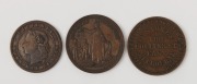 Three antique Australian and New Zealand shop tokens, 19th century - 2