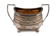A Georgian sterling silver sugar basin, by Charles Eley of London, circa 1830, 12cm high, 18cm wide, 304 grams.