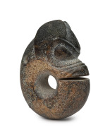 Hongshan culture (3500 B.C.-2200 B.C.) ancient Chinese carved jade Zhulong (Pig Dragon), 16cm high