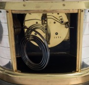 HELMSMAN&nbsp;impressive antique French industrial clock by&nbsp;Guilmet, 19th century, with key and pendulum. Note: Later ebonised timber base. 29.5cm high. - 6