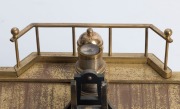 HELMSMAN&nbsp;impressive antique French industrial clock by&nbsp;Guilmet, 19th century, with key and pendulum. Note: Later ebonised timber base. 29.5cm high. - 10