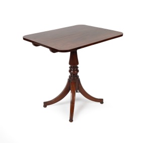 A Georgian mahogany tilt-top occasional table, early 19th century, ​​​​​​​73cm high, 76cm wide, 61cm deep.