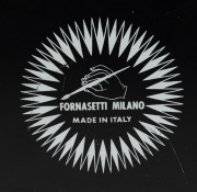 FORNASETTI&nbsp;vintage Italian waste paper drum, factory mark to base "Fornasetti, Milano, Made in Italy", 29cm high, 26cm diameter - 4