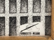 FORNASETTI "Pannello Grattacieli" print by Atelier Fabiola,&nbsp; factory mark lower right "Fornasetti, Milano, Made in Italy" with Fornasetti backing paper, 57 x 83cm overall - 2