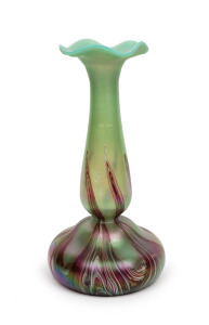 LOETZ (attributed) Bohemian Art Nouveau iridescent glass vase, circa 1900, 32.5cm high