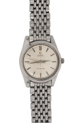 OMEGA "Seamaster" gents automatic wristwatch in stainless steel case with original clasp and bracelet, housed in an Omega box, 3.7cm wide including crown