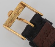OMEGA automatic gents wristwatch in 9ct solid gold case with baton numerals and date window, 3.8cm wide&nbsp;including crown - 3
