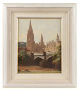 GRAHAME INSON (1923-2000), (Princes Bridge, Melbourne), oil on board, signed lower right "Inson", 36 x 29cm, 55 x 49cm overall. - 2