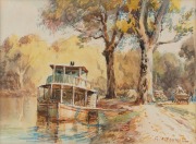 GEORGE HYDE POWNALL (1866-1939), On the Murray, watercolour, signed lower right "G. H. Pownall", 15 x 20cm, 39 x 42cm overall.
