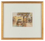 GEORGE HYDE POWNALL (1866-1939), On the Murray, watercolour, signed lower right "G. H. Pownall", 15 x 20cm, 39 x 42cm overall. - 2