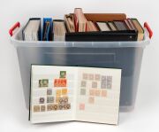 GERMANY: A very diverse range of collections and stocks in 14 large albums and stockbooks, including all periods, States, Colonies, Occupied Territories, etc. An enormous project! (1000s).