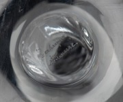 LALIQUE glass ring tray with quail decoration, engraved "Lalique, France", 5cm high, 10cm diameter - 3