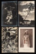 PACIFIC ISLANDS: A collection of photographic postcards featuring street scenes, landscapes, and portraits taken in Tahiti, Cook Islands, New Guinea, New Hebrides, and others. Publishers/photographers include Edition R.P., Missionnaires du Sacr&eacute; -Coeur d' - 8