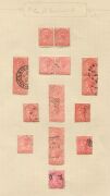 AUSTRALIAN COLONIES & STATES: A range on album pages; noted NSW 20/- Carrington *, various OS Overprints to 1/- *, Tasmania 10/- Tablet FU, Queensland 2/6, 5/- & &pound;1 CTO, South Australia 2/6, 5/- & 10/- CTO, Victoria Stamp Duty types to &pound;1 CTO, etc. (qty). - 3