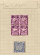 AUSTRALIAN COLONIES & STATES: A range on album pages; noted NSW 20/- Carrington *, various OS Overprints to 1/- *, Tasmania 10/- Tablet FU, Queensland 2/6, 5/- & &pound;1 CTO, South Australia 2/6, 5/- & 10/- CTO, Victoria Stamp Duty types to &pound;1 CTO, etc. (qty). - 4
