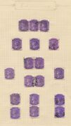 AUSTRALIAN COLONIES & STATES: A range on album pages; noted NSW 20/- Carrington *, various OS Overprints to 1/- *, Tasmania 10/- Tablet FU, Queensland 2/6, 5/- & &pound;1 CTO, South Australia 2/6, 5/- & 10/- CTO, Victoria Stamp Duty types to &pound;1 CTO, etc. (qty). - 10