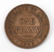 GEORGE V, 1925 Penny, VF.