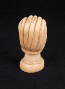 An African&nbsp;carved ivory head, early to mid 20th century, 12cm high - 2
