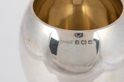 An English sterling silver chalice with gilt wash interior, stamped "C. Bros. Ltd." of Birmingham, circa 1905, 21cm high, 319 grams - 2