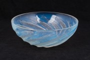 LALIQUE "Poissons" French opalescent art glass fruit bowl, impressed "R. Lalique", 8.5cm high, 24cm diameter - 2
