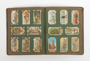 CIGARETTE & TRADE CARDS: An accumulation in an old-time album, including Wills "Royal Mail", Wills "Signalling Series", Wills "Aviation", Sniders & Abrahams "Medals and Decorations", Wills "British Empire Series", Wills "War Incidents", a few sporting sub