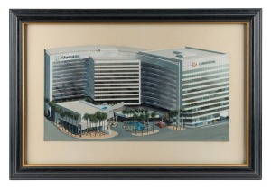 Four assorted prints and artworks, the largest 42 x 62cm overall