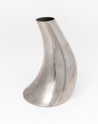 GEORG JENSEN stainless steel vase,&nbsp; 20cm high&nbsp;