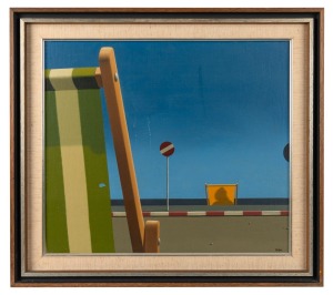 PETER MOLLER (1948-2024), Off Season, oil on canvas board, signed lower right "Moller", ​​​​​​​41 x 47cm, 53 x 59cm overall
