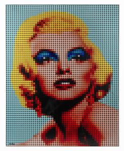 ARTIST UNKNOWN, Marilyn, two acrylic works on canvas, one signed and titled verso "Marilyn by Ray...(?)", 90 x 70cm each overall