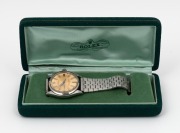 ROLEX "Oyster Perpetual" gents wristwatch in stainless case with automatic movement and baton numerals, housed in a Rolex box, 3.5cm wide including crown - 2