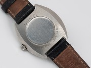 LONGINES "Admiral" gents automatic wristwatch with black dial, baton numerals and date window, 3.7cm wide including crown - 2