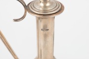 Russian Soviet era 875 silver ewer with six vodka beakers and a goblet, 20th century, (8 items), ​​​​​​​the ewer 25cm high, 400 grams total. - 2