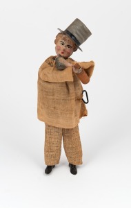 "LE POSHARD" antique French clockwork tinplate toy, early 20th century, ​​​​​​​20cm high.