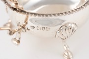 Three antique English sterling silver jugs, 19th/20th century, ​​​​​​​the largest 16cm long, 378 grams total. - 3