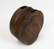 HELMUT SCH&Auml;FFENACKER&nbsp;Brutalist studio pottery vase, 24cm high