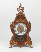A French boule mantle clock with Bomanet&nbsp;movement, 20th century, ​​​​​​​57cm high.