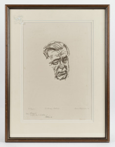 LOUIS KAHAN&nbsp;(1905-2002), William Dobell, lithograph, 21/25, signed lower right "Louis Kahan, '62", with endorsement lower left, ​​​​​​​35 x 24cm, 49 x 37cm overall