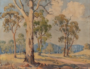 JOHN WILLIAM ROACH (1894-1973), Bushland at Healesville, watercolour, signed lower left "J. W. Roach", 33 x 44cm, 60 x 70cm overall