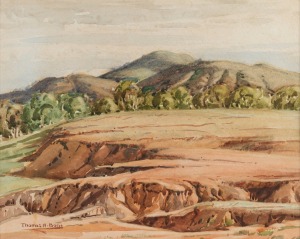THOMAS HENRY BONE (1901-1953), Northern Country, watercolour, signed lower left "Thomas H. Bone", 26 x 33cm, 47 x 50cm overall