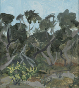 JOHN YULE (1923-1998), Little Desert, gouache, signed lower left "Yule", 20&nbsp; x 18cm, 44 x 40cm overall