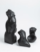 ARTIST UNKNOWN, three cast bronze statuettes, stamped with artist's mark and edition (illegible), ​​​​​​​the largest 34cm high.