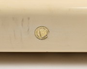 FORNASETTI vintage Italian magazine rack, circular foil label to base "FORNASETTI, MADE IN ITALY", 38cm high, 43cm wide, 22cm deep. - 3