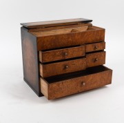 An antique Japanese trinket box with lift-top and five drawers, 19th/20th century, 27cm high, 32cm wide, 20cm deep - 2