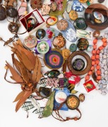 Assorted costume jewellery including many new exampls and also many Australian hand-painted examples, (qty) - 2
