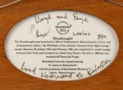 WEDGWOOD set of six limited edition porcelain plaques with clipper ship portraits, attractively framed and mounted with window backs and ship details verso, late 20th century, ​​​​​​​25 x 32cm each overall - 3