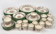 COPELAND SPODE&nbsp;"Chinese Rose" porcelain dinner set for eight including tea and coffee, (72 pieces), factory mark to base