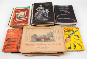ASSORTED BOOKS & EPHEMERA: Untidy accumulation housed in black crate. Inspection will reward.