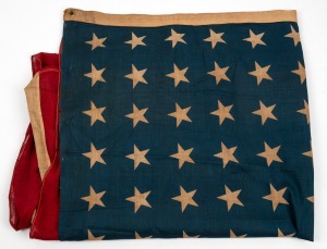 United States Of America vintage stitched cotton flag, early to mid 20th century, ​​​​​​​107 x 170cm&nbsp;