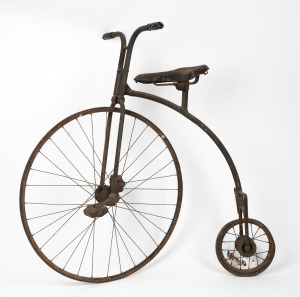 PENNY FARTHING, child size with 26 inch wheel, 19th/20th century, 95cm high.