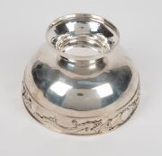WING NAM & Co. antique&nbsp;Chinese export silver bowl with dragon decoration, 19th/20th century, 10cm high, 17cm diameter, 411 grams. - 5